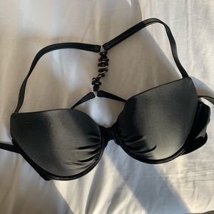 Aerie black bikini top 34 DD